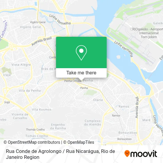 Rua Conde de Agrolongo / Rua Nicarágua map