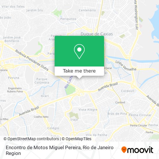 Encontro de Motos Miguel Pereira map