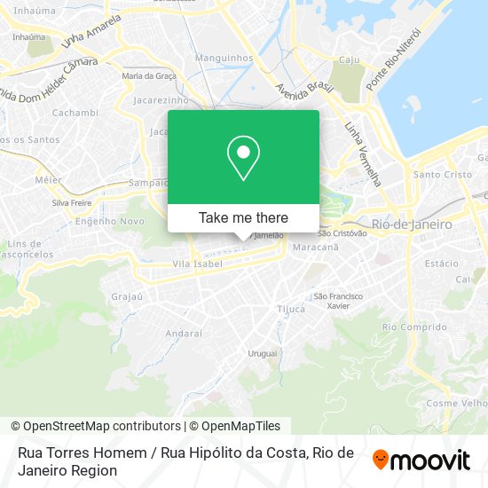Rua Torres Homem / Rua Hipólito da Costa map