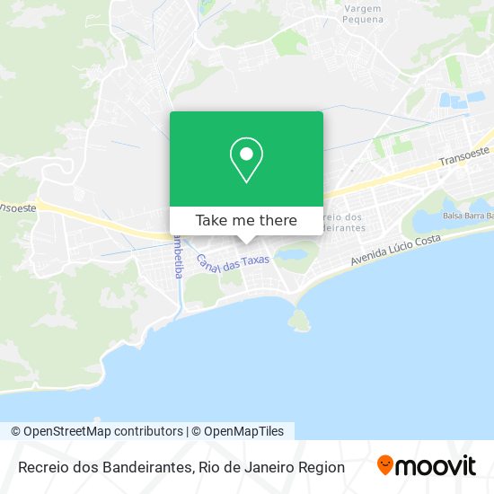 Recreio dos Bandeirantes map