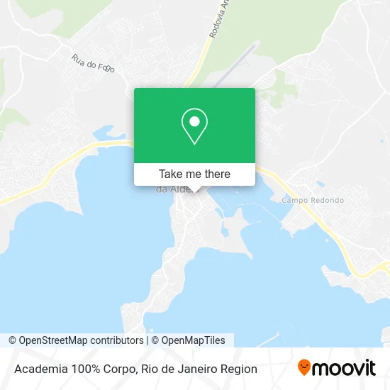 Academia 100% Corpo map