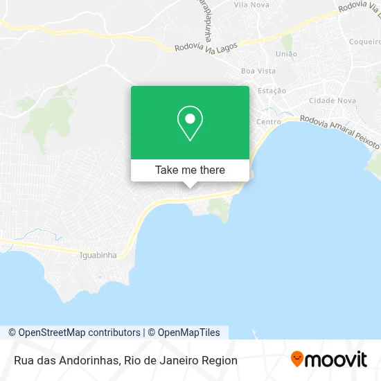 Rua das Andorinhas map
