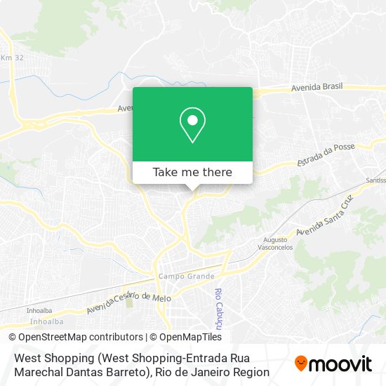 West Shopping (West Shopping-Entrada Rua Marechal Dantas Barreto) map