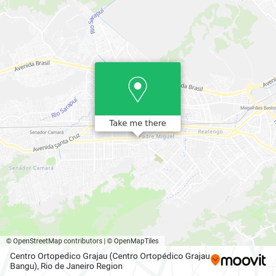 Mapa Centro Ortopedico Grajau (Centro Ortopédico Grajau Bangu)