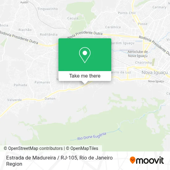 Estrada de Madureira / RJ-105 map
