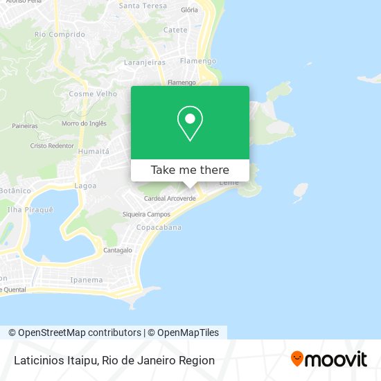 Laticinios Itaipu map