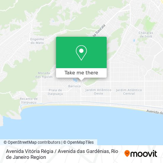 Mapa Avenida Vitória Régia / Avenida das Gardênias