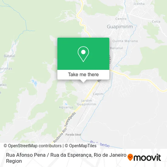 Rua Afonso Pena / Rua da Esperança map