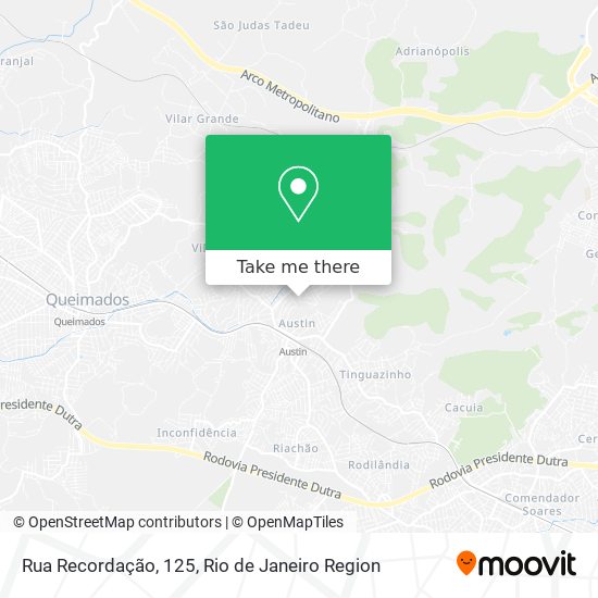 Rua Recordação, 125 map