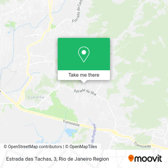 Estrada das Tachas, 3 map