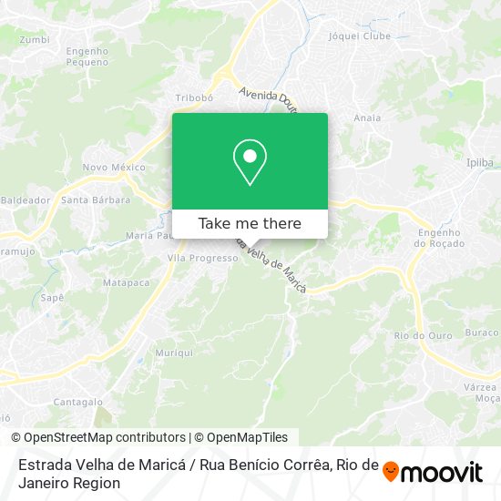 Estrada Velha de Maricá / Rua Benício Corrêa map