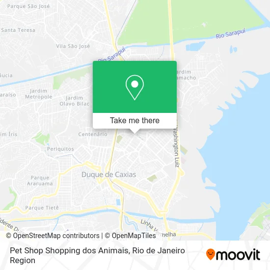 Pet Shop Shopping dos Animais map