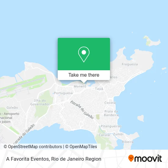 A Favorita Eventos map