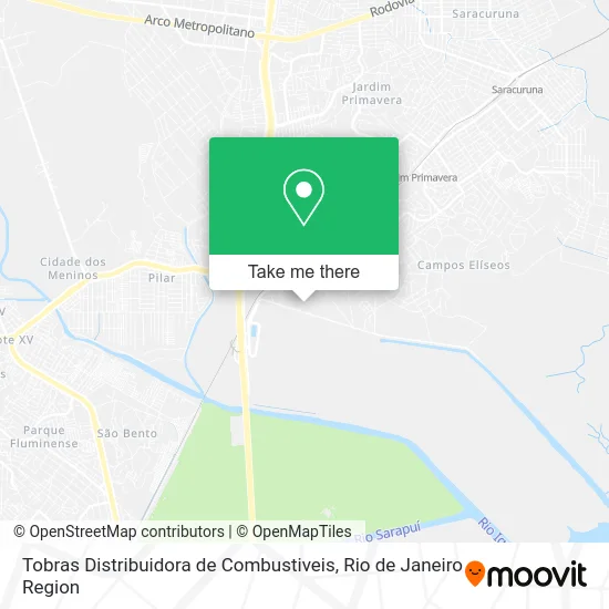 Tobras Distribuidora de Combustiveis map