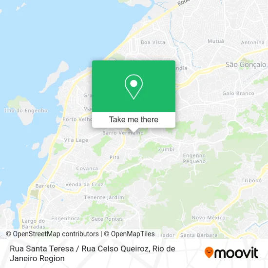 Rua Santa Teresa / Rua Celso Queiroz map