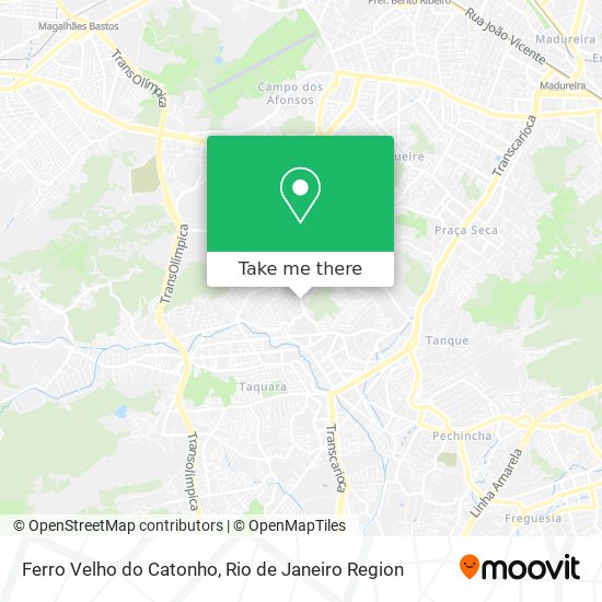 Ferro Velho do Catonho map
