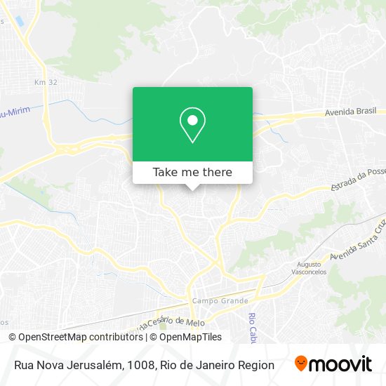 Rua Nova Jerusalém, 1008 map