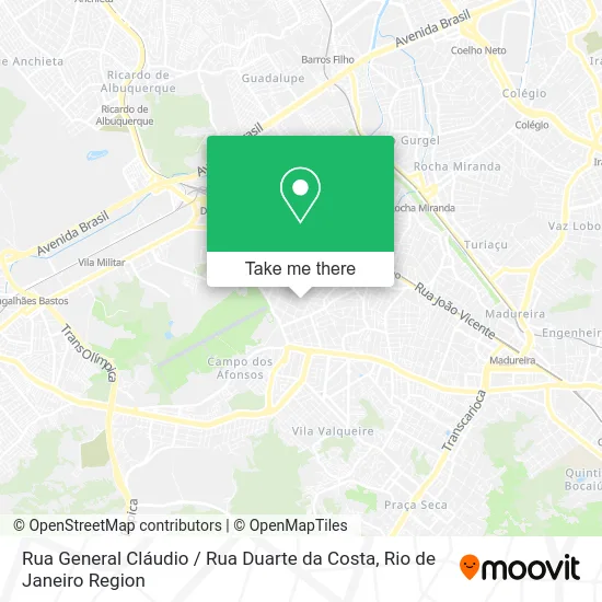 Rua General Cláudio / Rua Duarte da Costa map