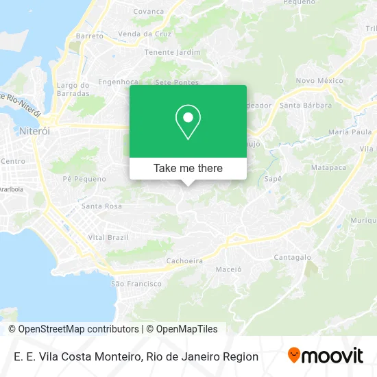 E. E. Vila Costa Monteiro map