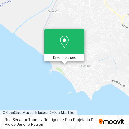 Rua Senador Thomaz Rodrigues / Rua Projetada D map