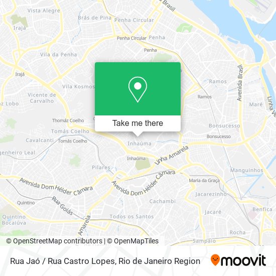 Mapa Rua Jaó / Rua Castro Lopes
