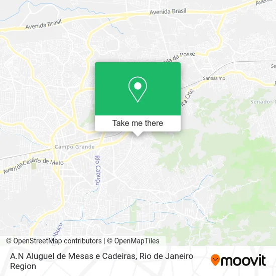 A.N Aluguel de Mesas e Cadeiras map