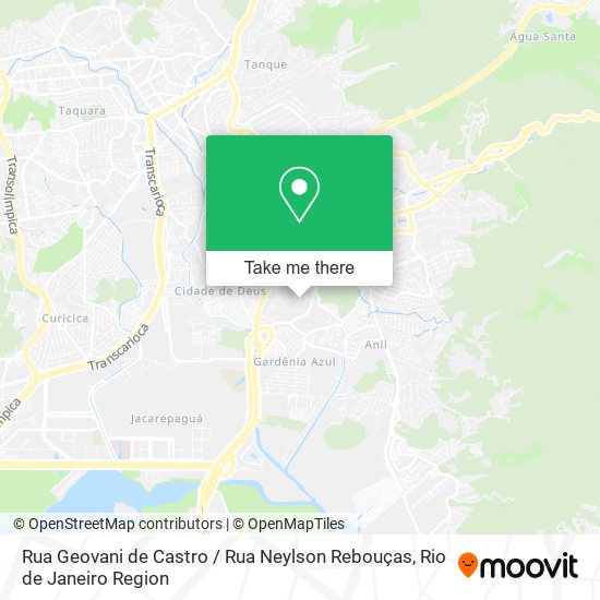 Mapa Rua Geovani de Castro / Rua Neylson Rebouças