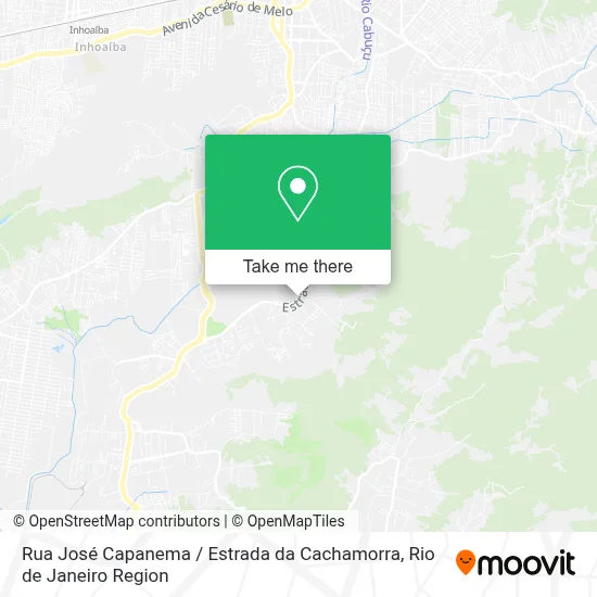 Rua José Capanema / Estrada da Cachamorra map
