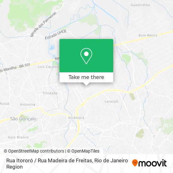 Rua Itororó / Rua Madeira de Freitas map