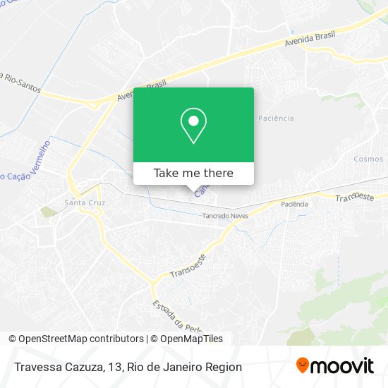 Travessa Cazuza, 13 map