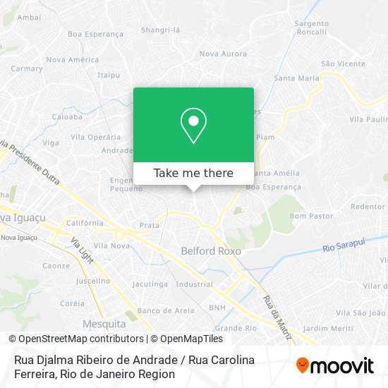 Rua Djalma Ribeiro de Andrade / Rua Carolina Ferreira map