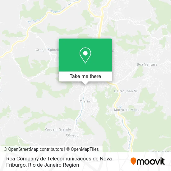 Rca Company de Telecomunicacoes de Nova Friburgo map