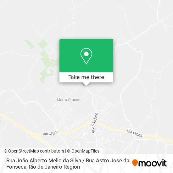 Mapa Rua João Alberto Mello da Silva / Rua Astro José da Fonseca