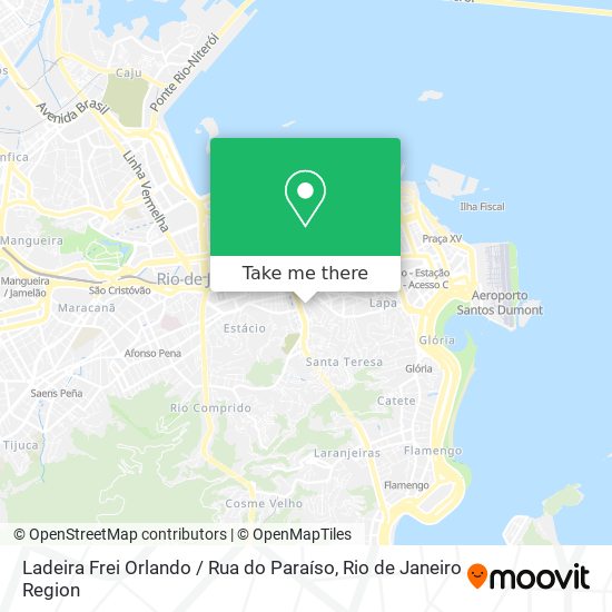 Ladeira Frei Orlando / Rua do Paraíso map