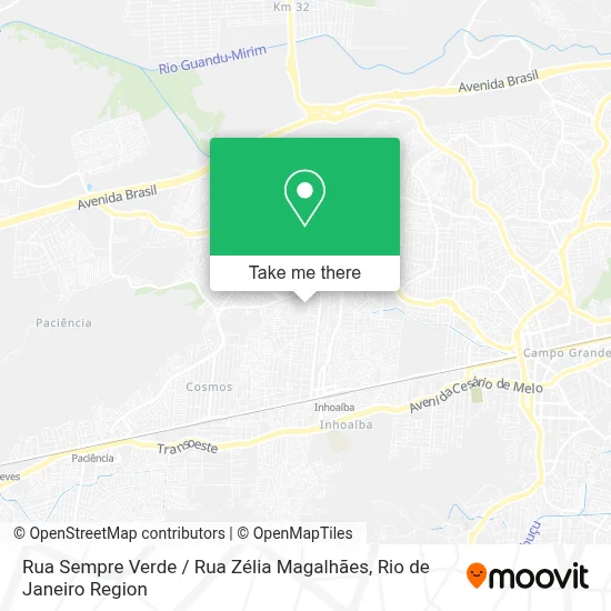 Rua Sempre Verde / Rua Zélia Magalhães map