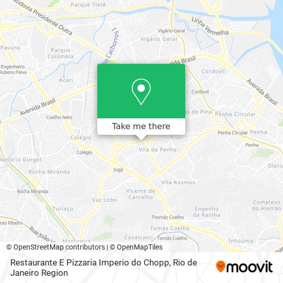 Restaurante E Pizzaria Imperio do Chopp map