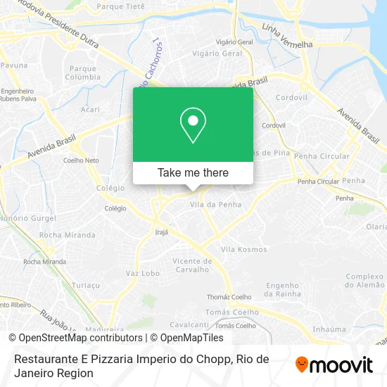 Restaurante E Pizzaria Imperio do Chopp map