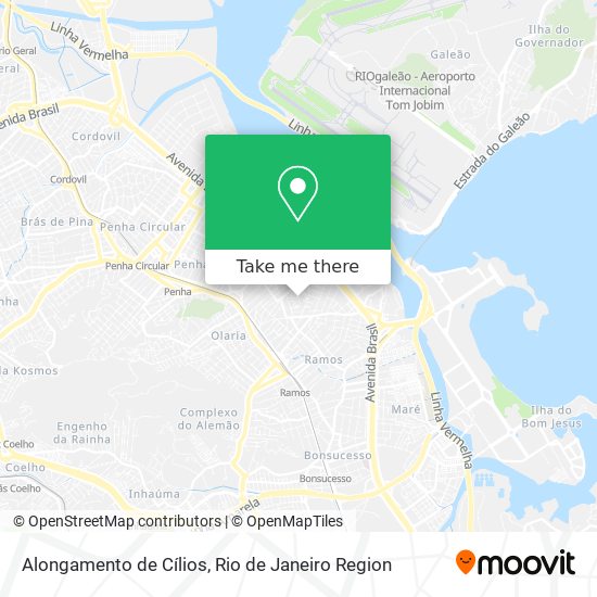 Alongamento de Cílios map