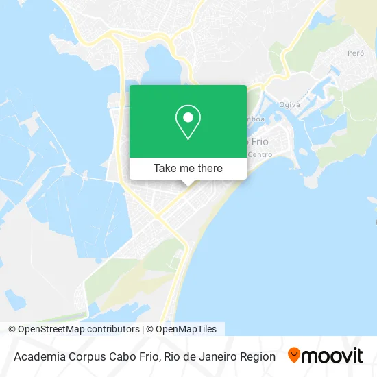 Academia Corpus Cabo Frio map
