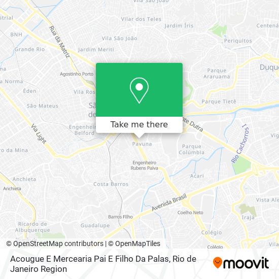 Acougue E Mercearia Pai E Filho Da Palas map