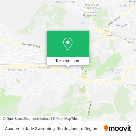 Academia Jade Swimming map