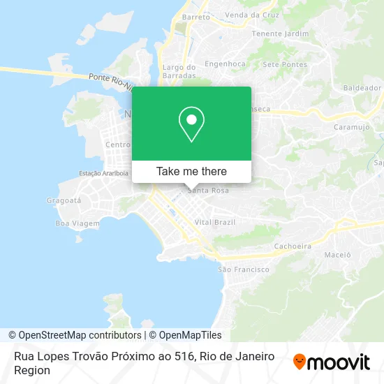 Rua Lopes Trovão Próximo ao 516 map