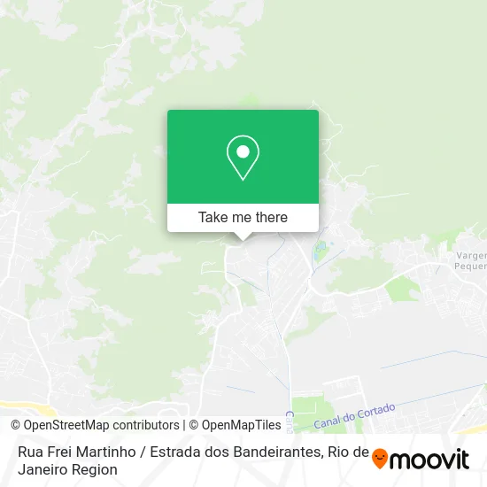 Rua Frei Martinho / Estrada dos Bandeirantes map