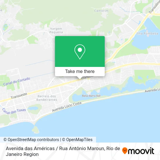 Avenida das Américas / Rua Antônio Maroun map