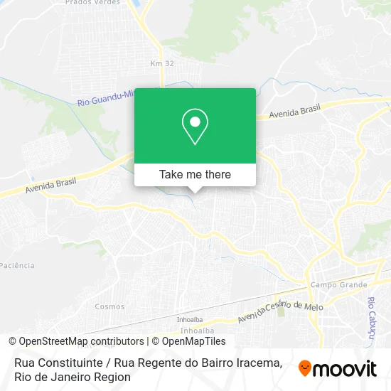 Rua Constituinte / Rua Regente do Bairro Iracema map