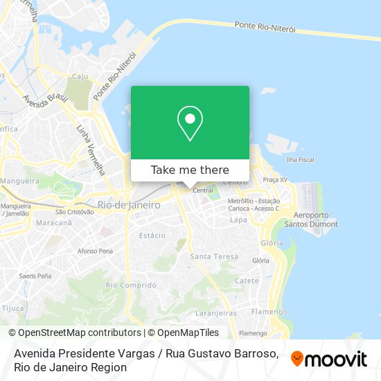 Avenida Presidente Vargas / Rua Gustavo Barroso map