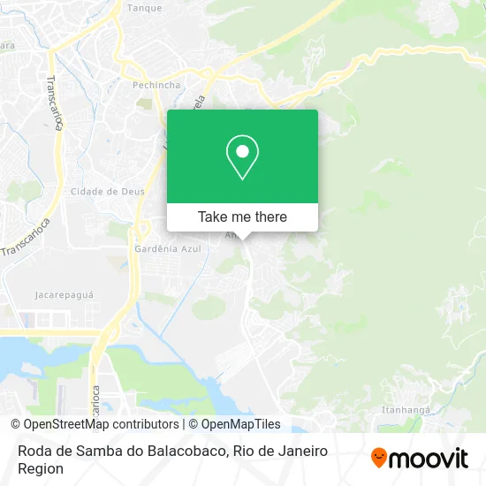 Roda de Samba do Balacobaco map