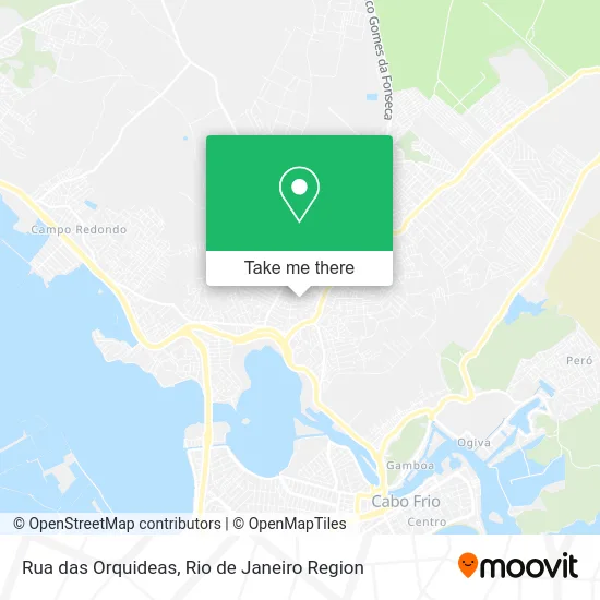 Rua das Orquideas map