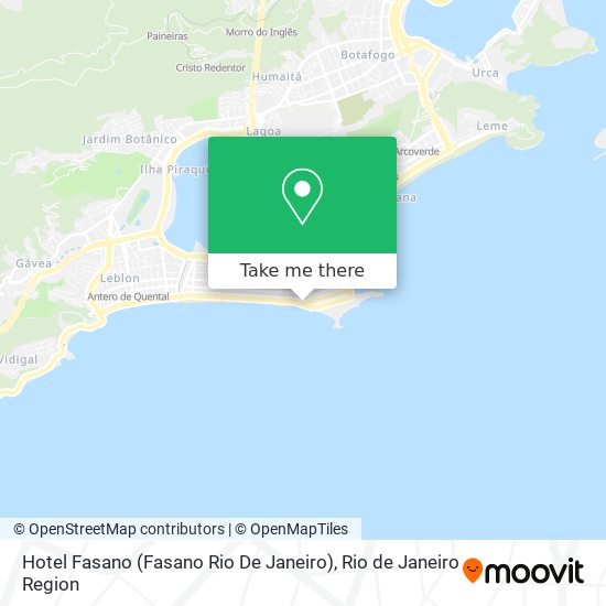 Hotel Fasano (Fasano Rio De Janeiro) map