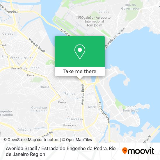 Mapa Avenida Brasil / Estrada do Engenho da Pedra